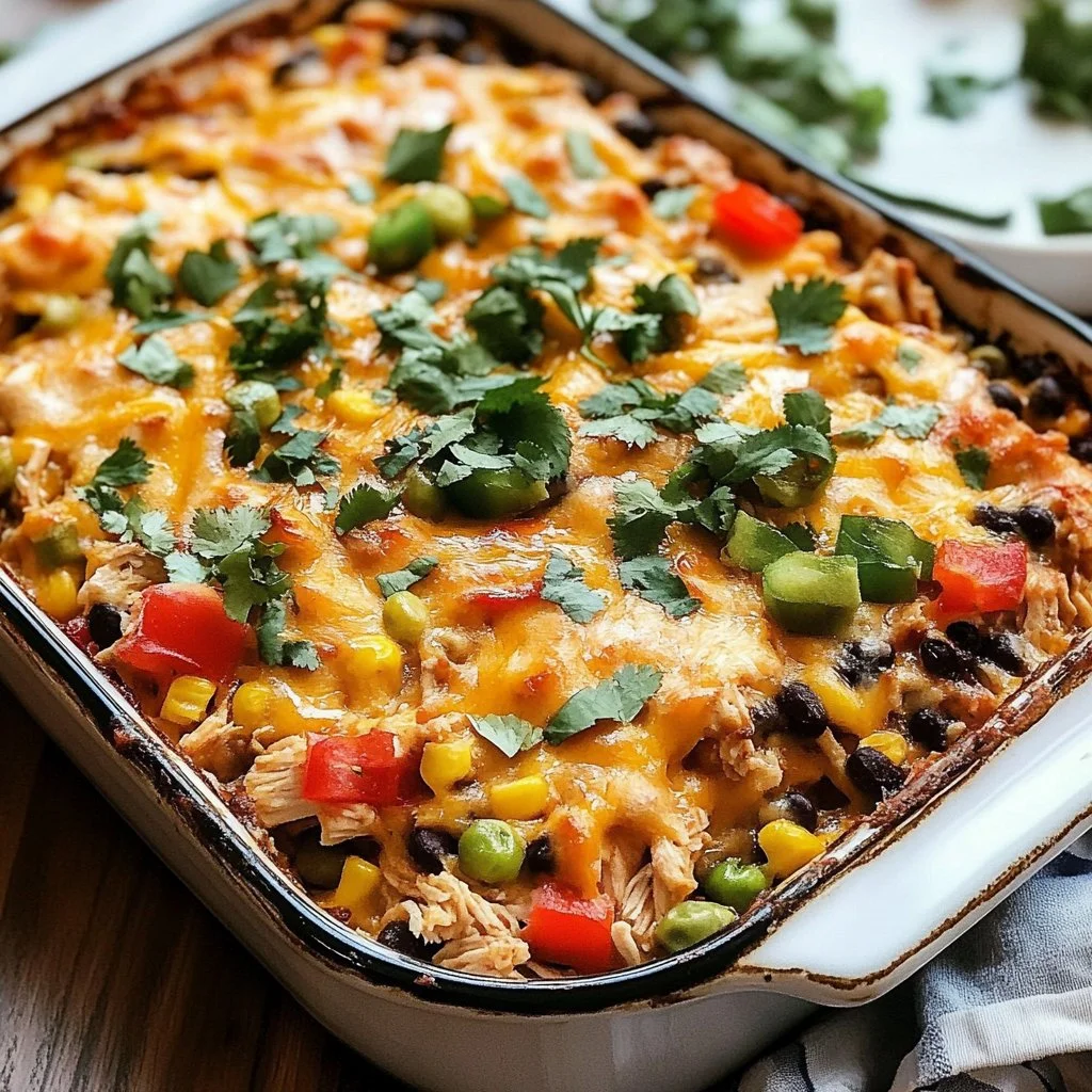 Chicken Burrito Casserole