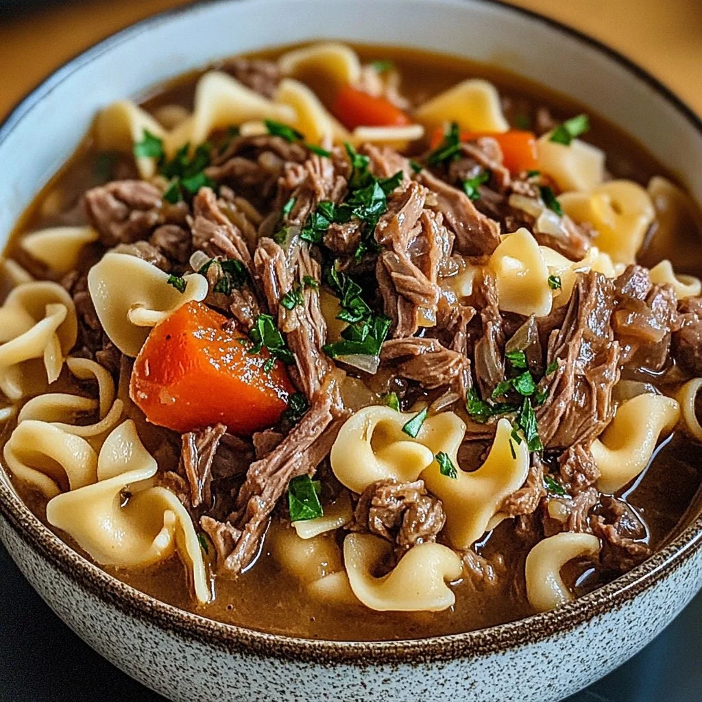 Crockpot Beef and Noodles