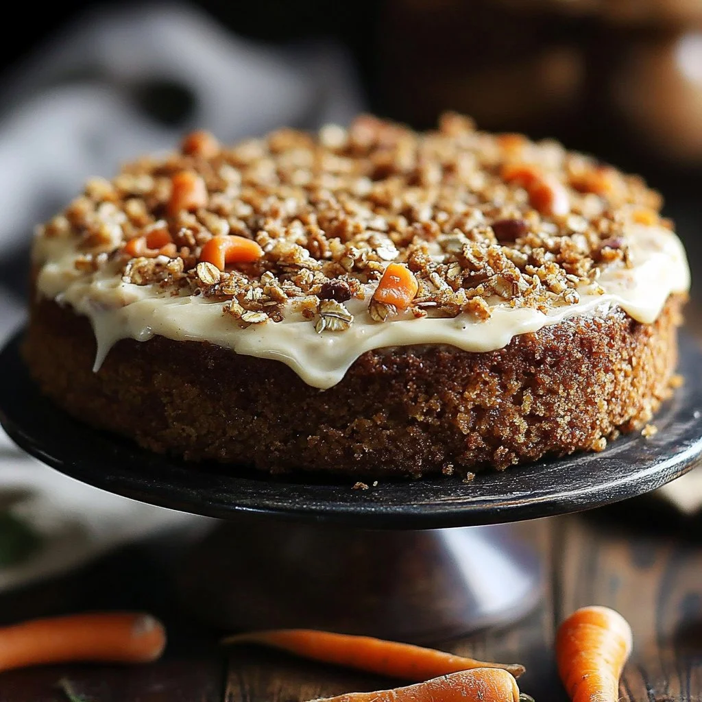 Flourless Oatmeal Carrot Cake