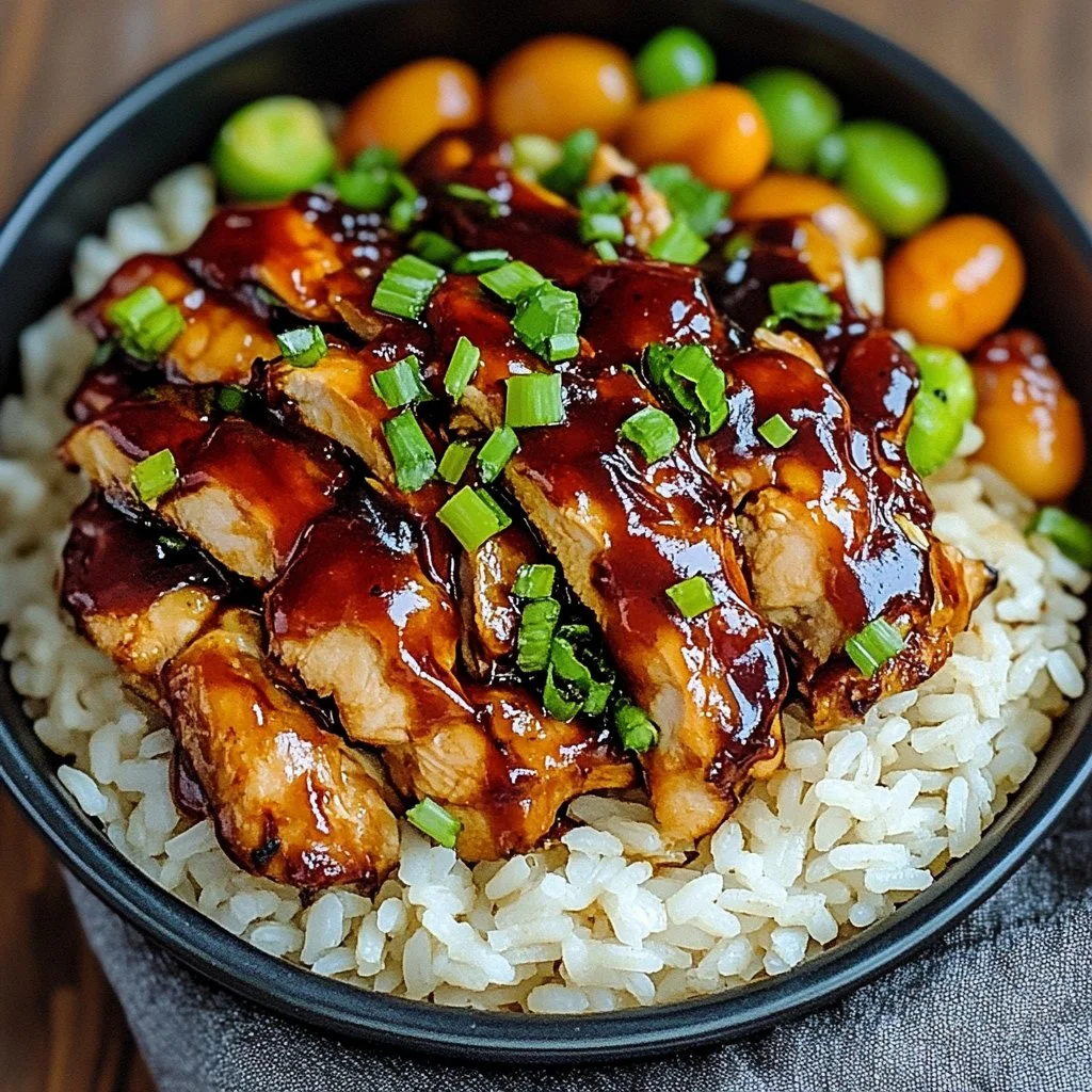 Honey BBQ Chicken Rice