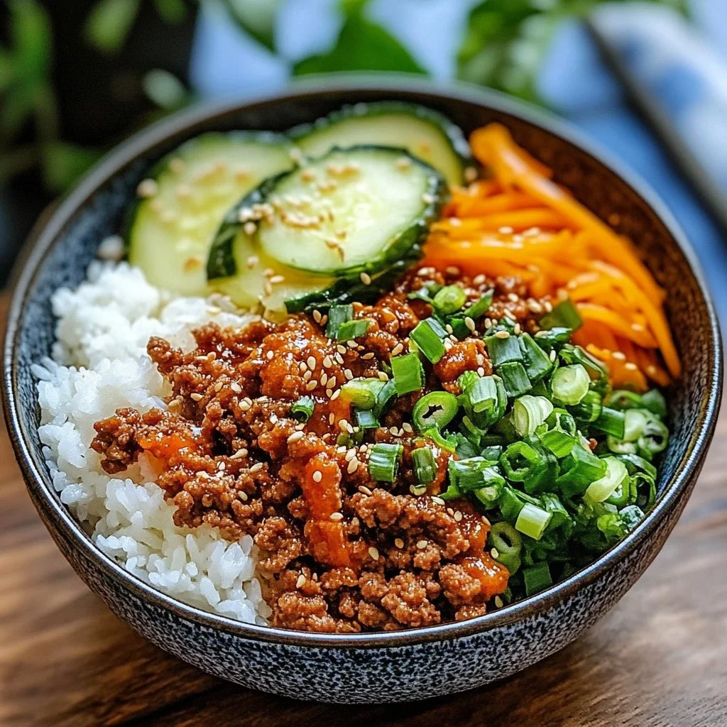 Korean Ground Beef Bowl