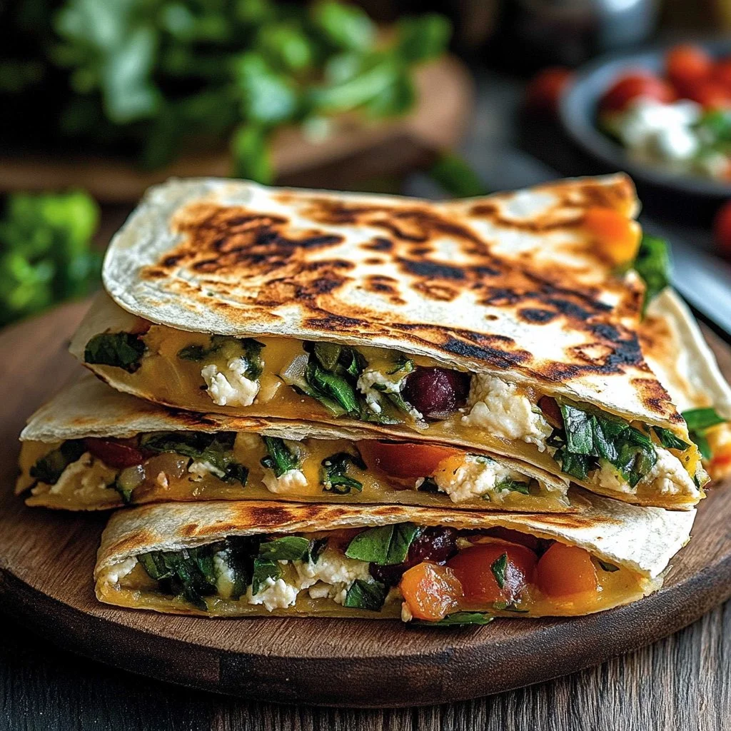 Mediterranean Quesadillas