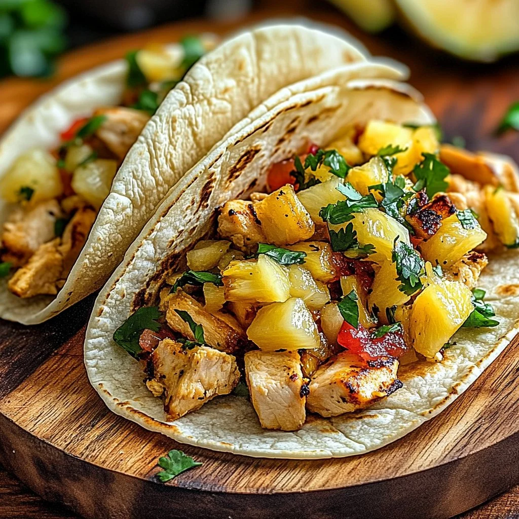Pineapple Chicken Tacos 1 Pineapple Chicken Tacos