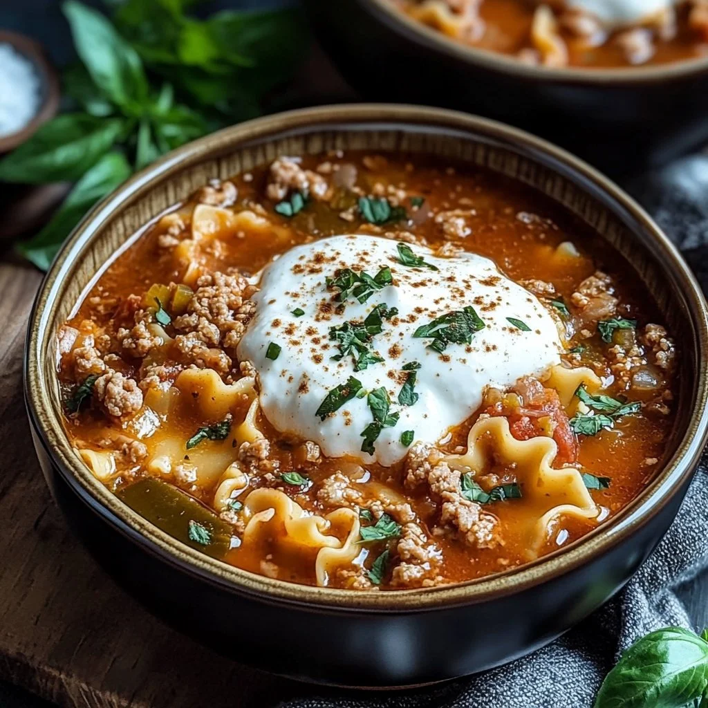 Slow Cooker Lasagna Soup