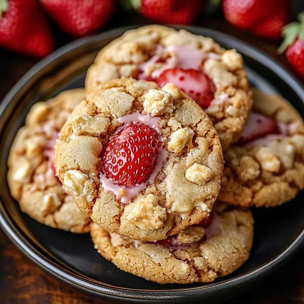 Strawberry Crunch Cookies