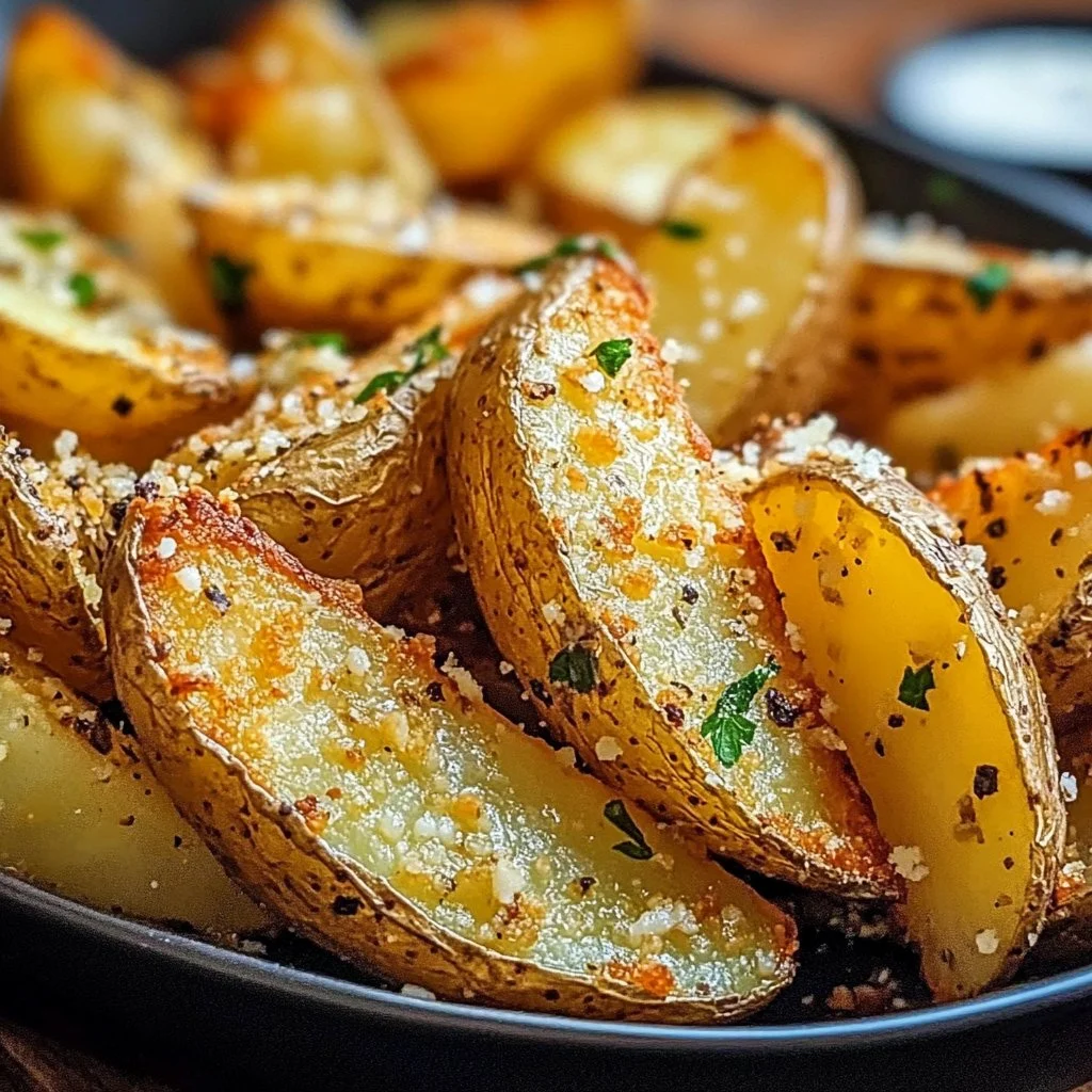 Garlic Parmesan Potato Wedges