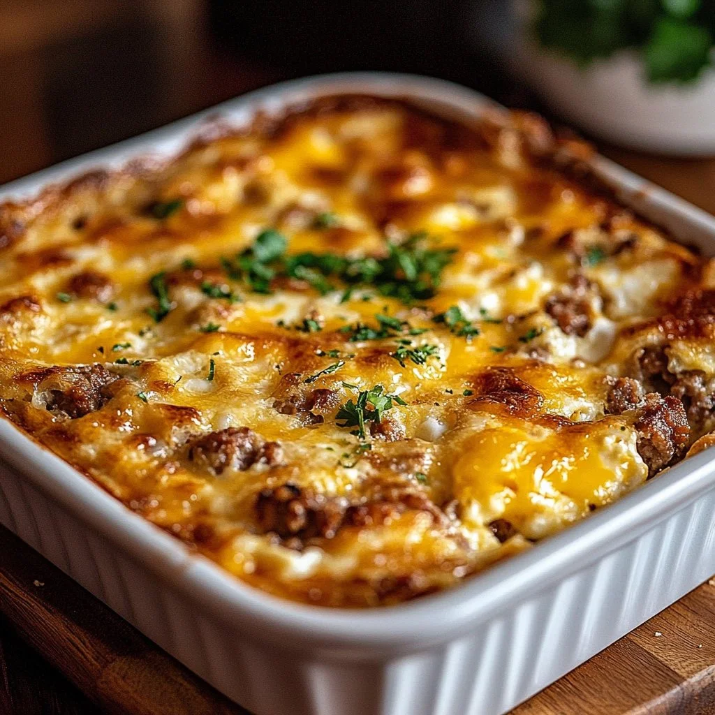 Overnight Sausage and Egg Casserole