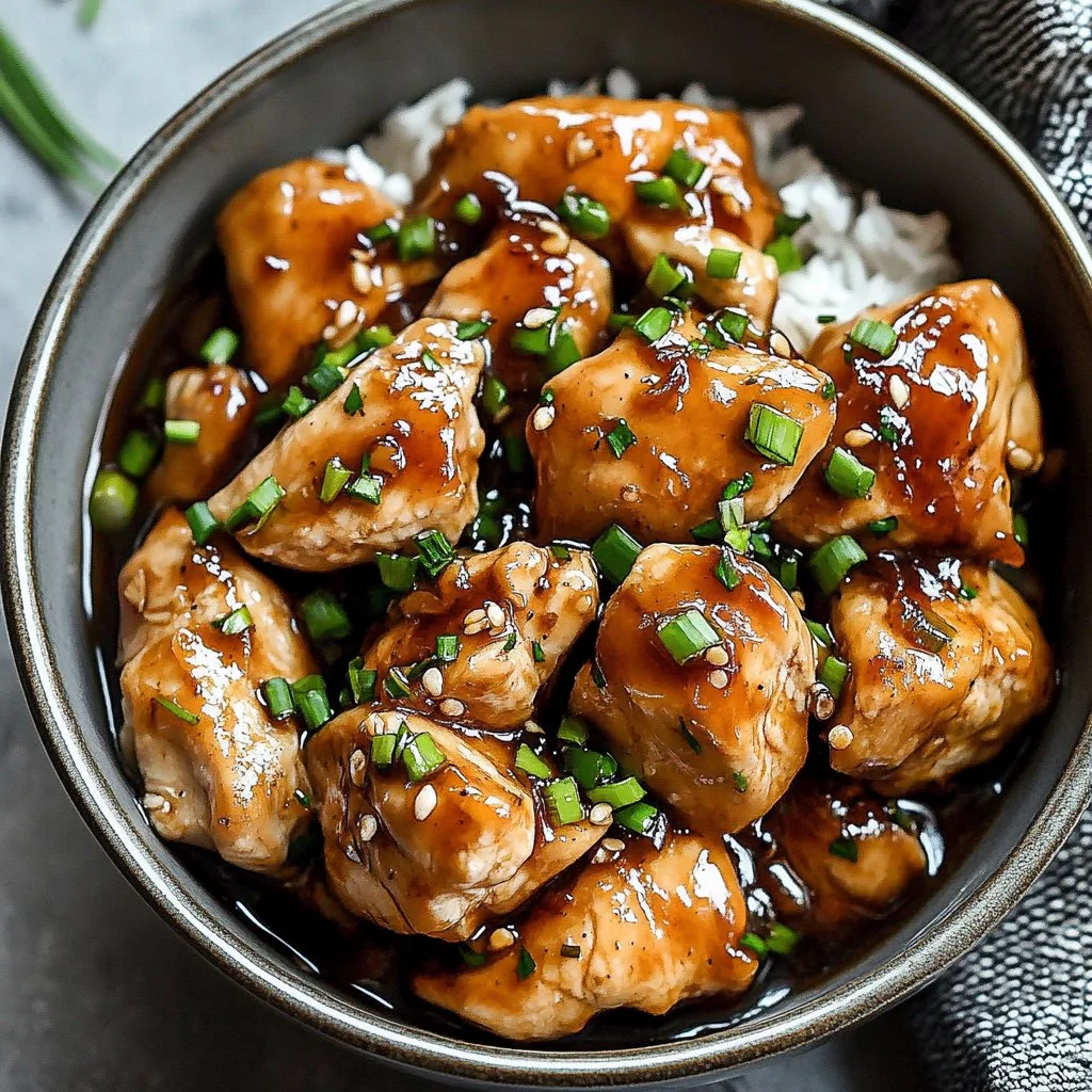 Slow Cooker Honey Garlic Chicken