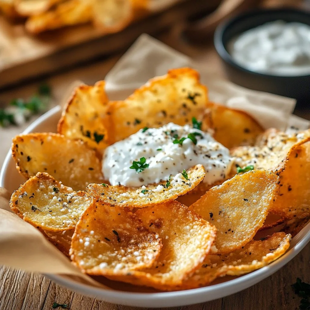 Baked Cottage Cheese Chips