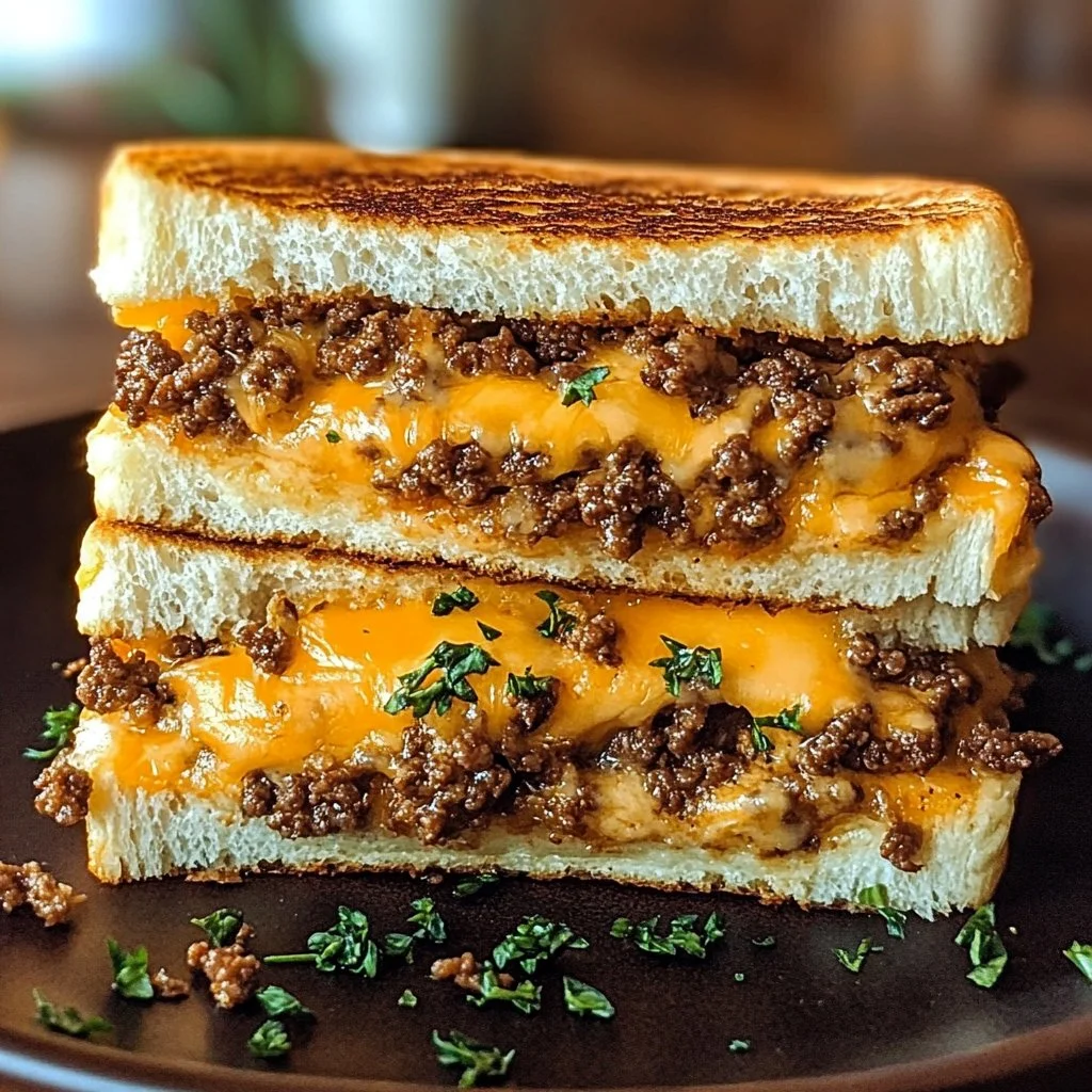 Ultimate Cheesy Ground Beef Melt