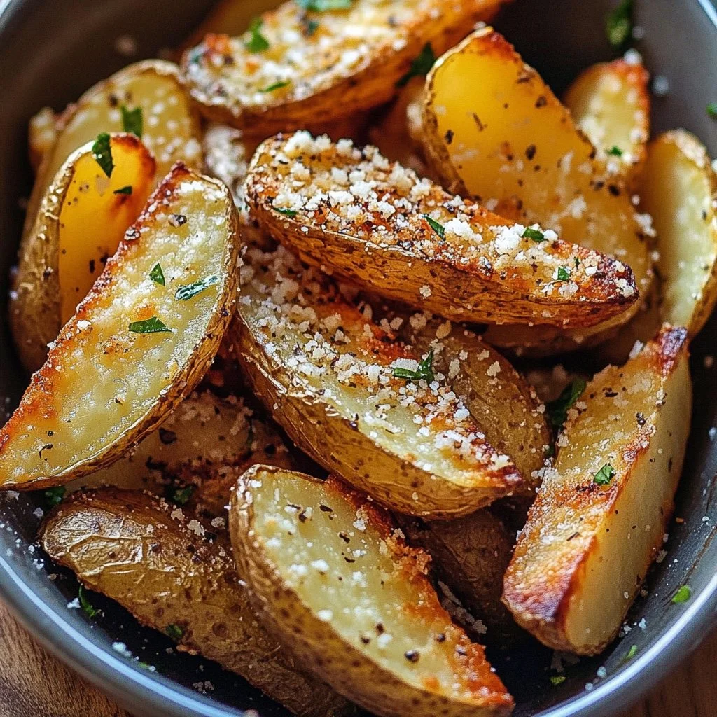 Garlic Parmesan Potato Wedges 1 Garlic Parmesan Potato Wedges