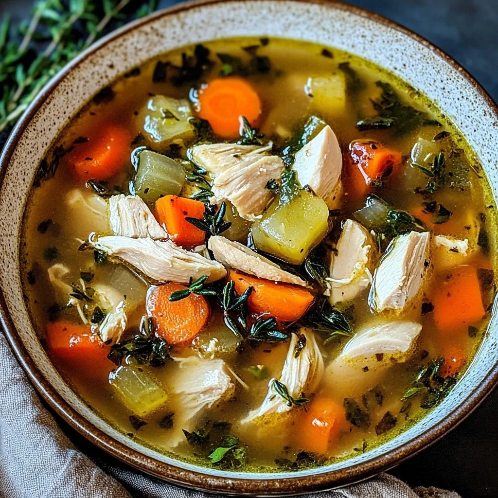 Hearty Chicken Veggie Soup