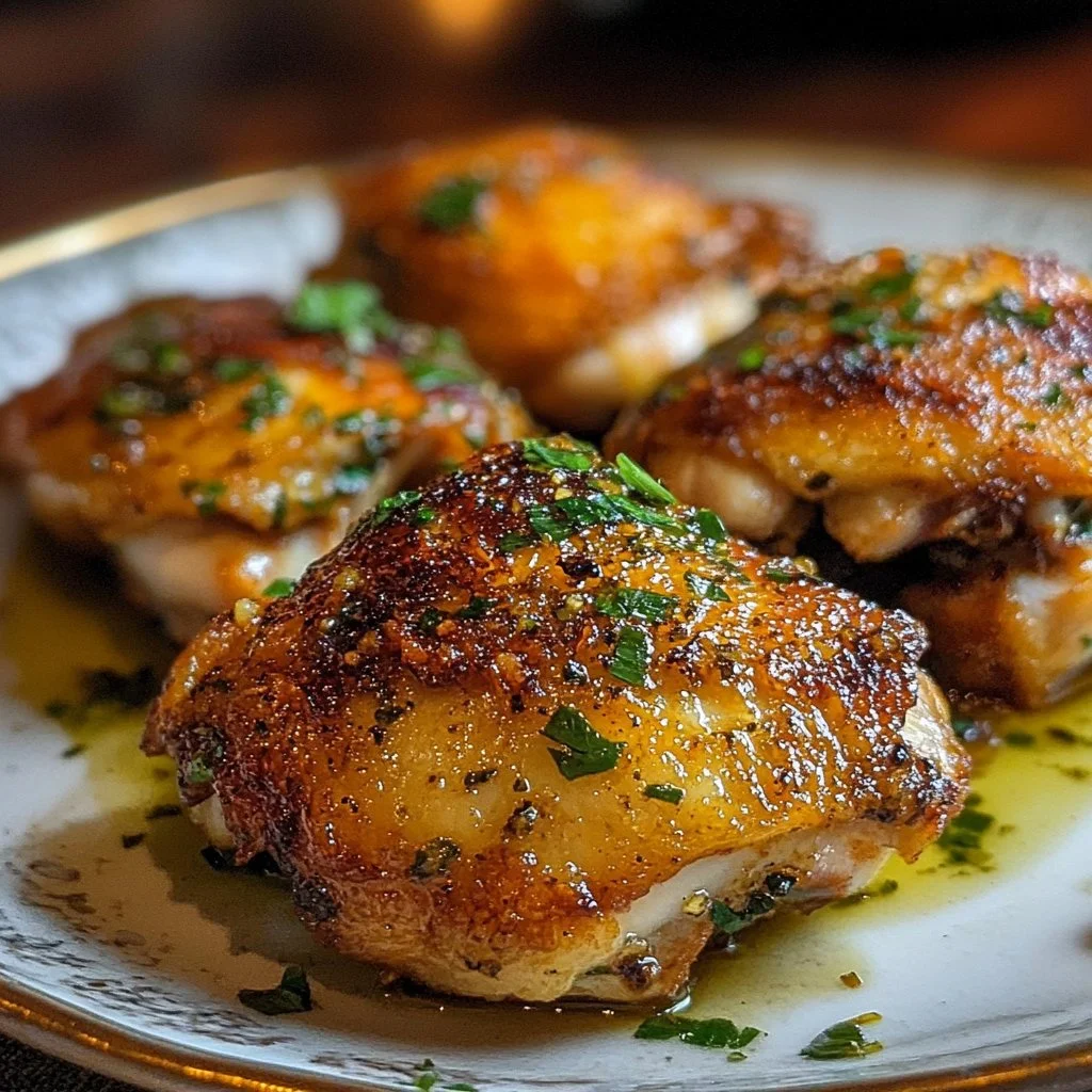 Juicy Crispy Chicken Thighs
