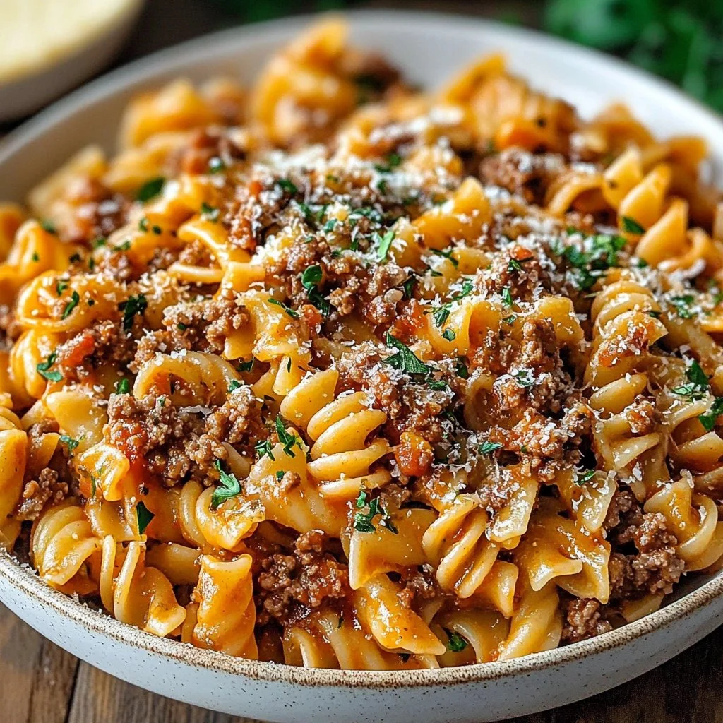 Marry Me Ground Beef Pasta