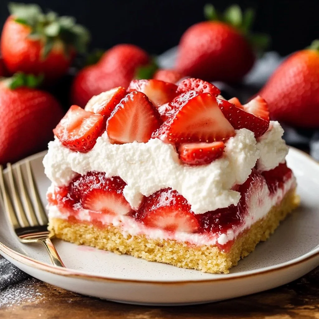Slab Strawberry Shortcake