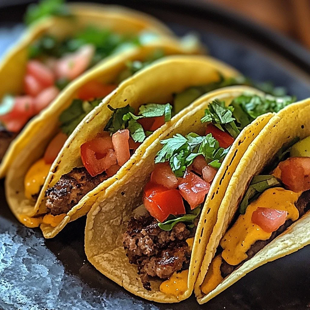 Smash Burger Tacos