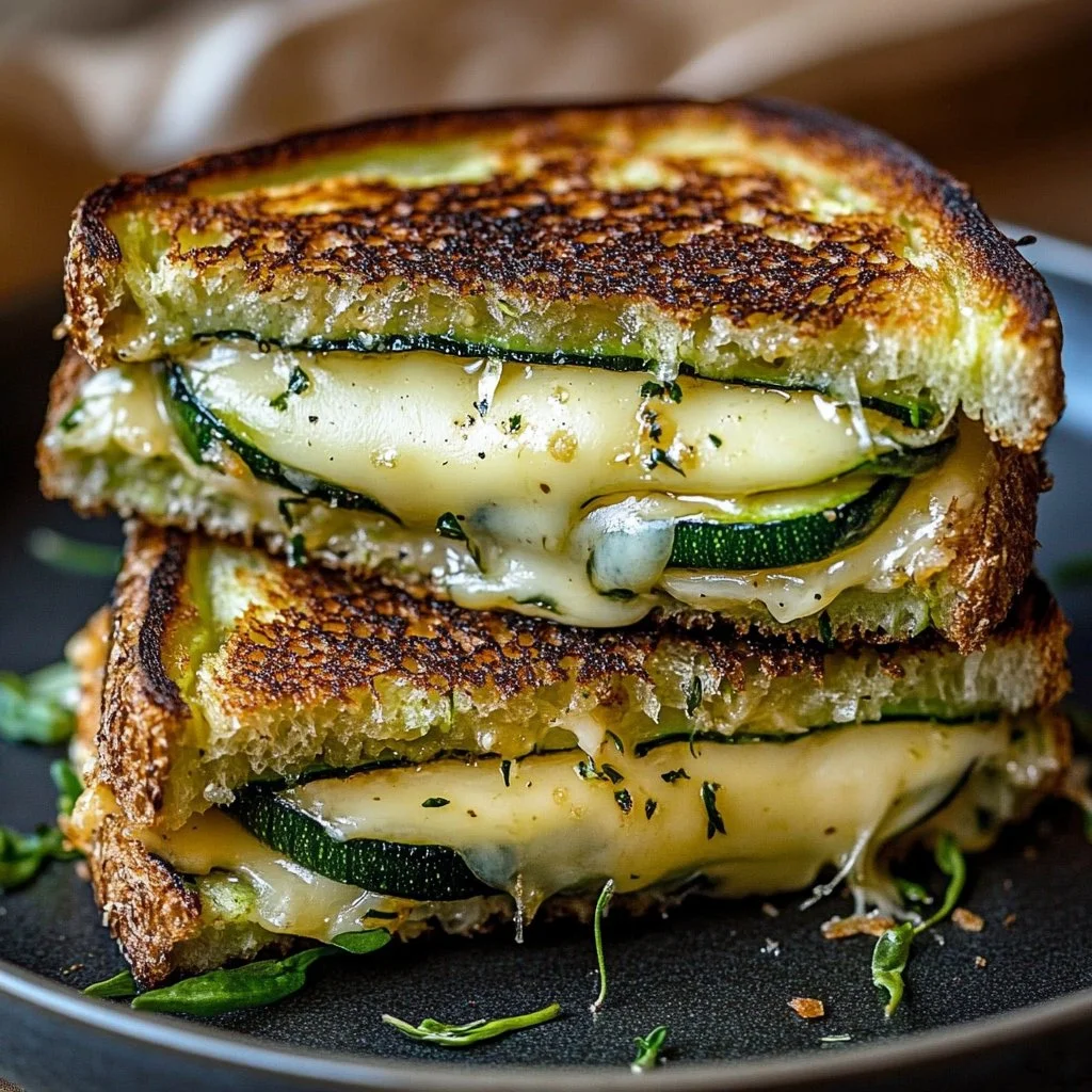 Crispy Zucchini Grilled Cheese