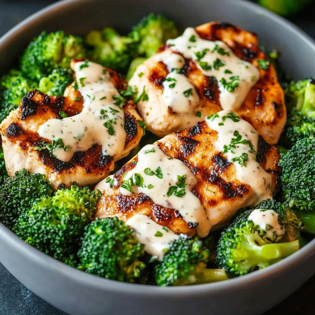 Healthy grilled chicken broccoli bowls for nutritious meal options.