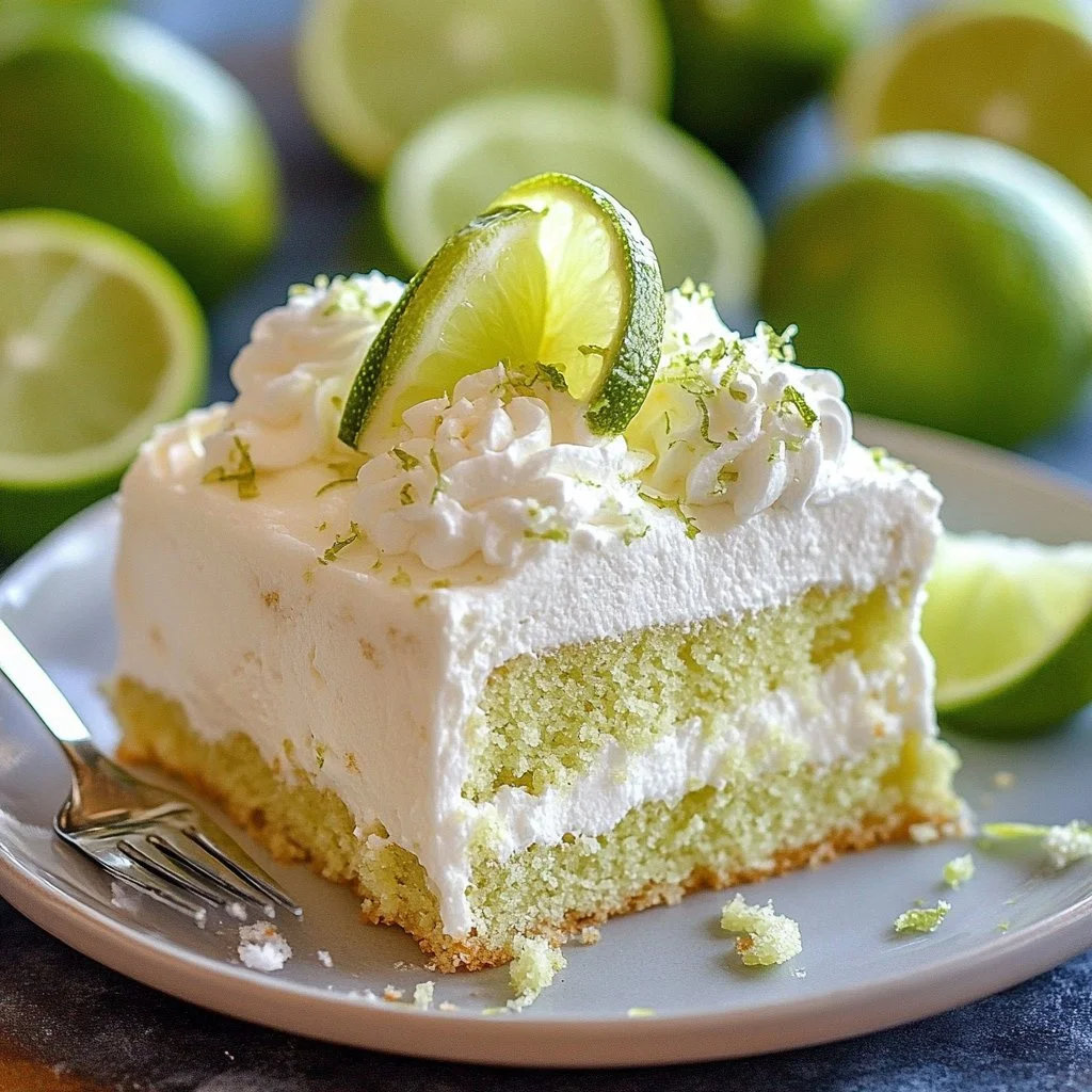 Key Lime Poke Cake