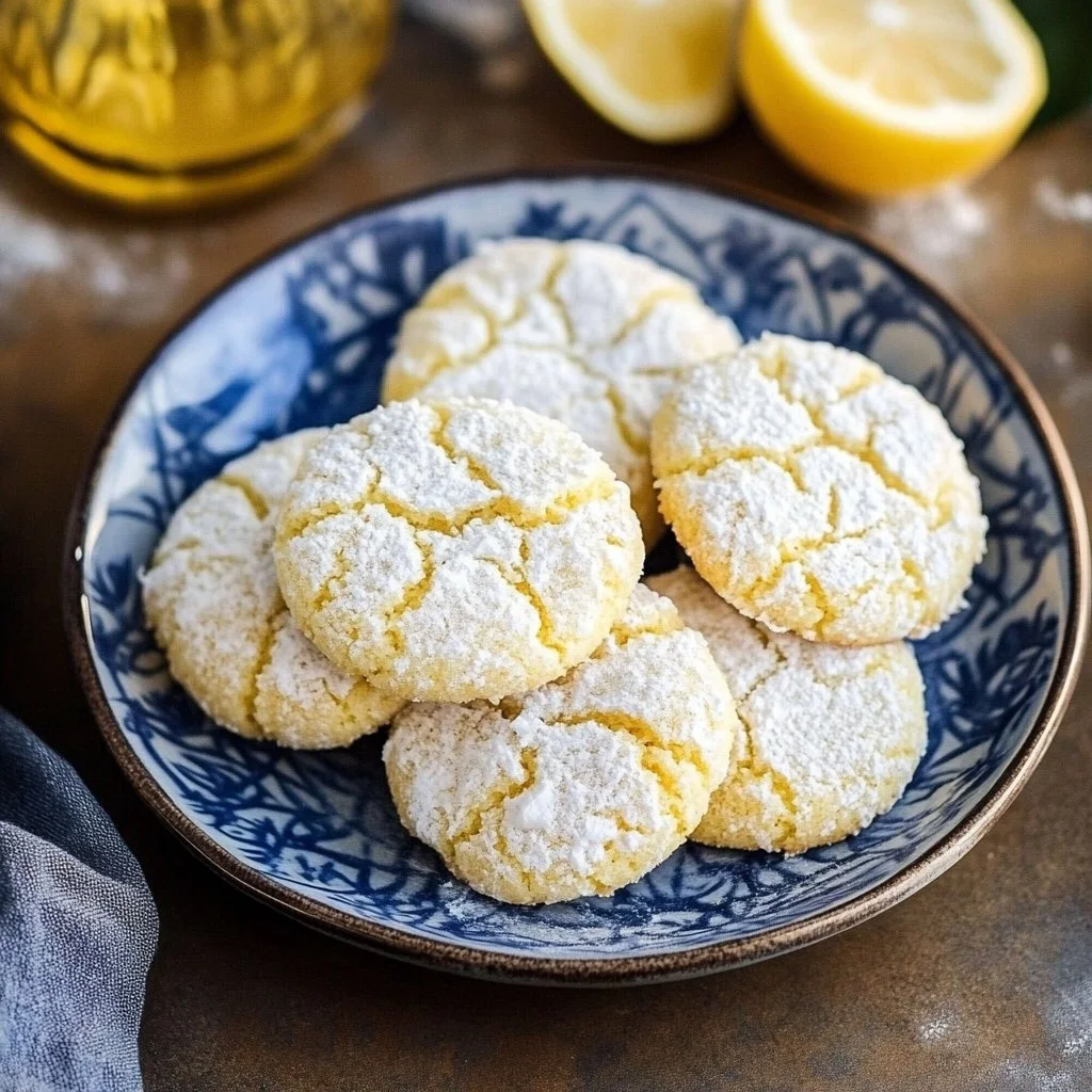 Lemon Crinkle Cookies