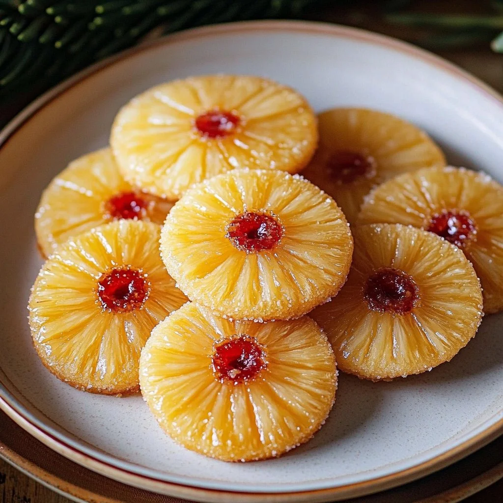 Pineapple Upside-Down Sugar Cookies